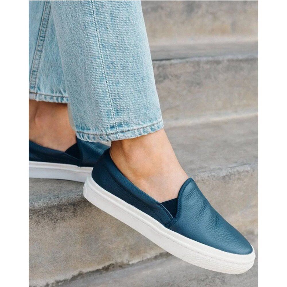 Soludos Sz.8 Navy Ibiza Slip On Sneaker